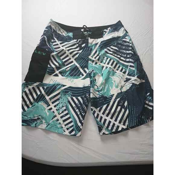 Oakley Board Shorts Men's Size 32 Swim Beach Tropical - Picture 1 of 5
